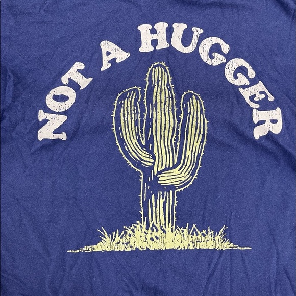 Not A Hugger introvert cactus fitted tee size small - Picture 2 of 4